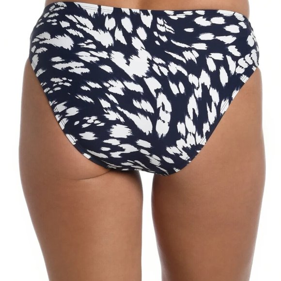 New La Blanca Swimsuit Bikini 2 pc set Indigo Fold Over Bottom - Picture 4 of 4